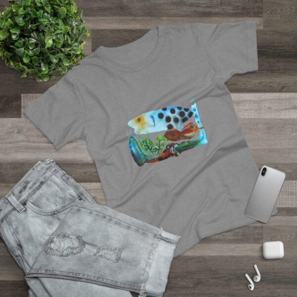 "The Garden Pond" Print on Woman's T-shirt