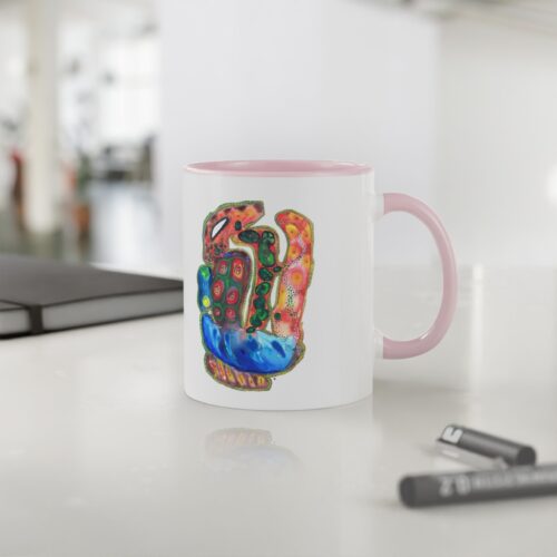 "A Thousand Eyes Looking In" Print on Coffee Mug