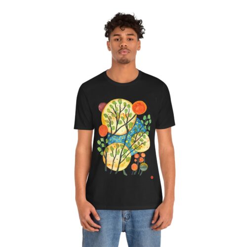 "Worlds" Print on Unisex Tee