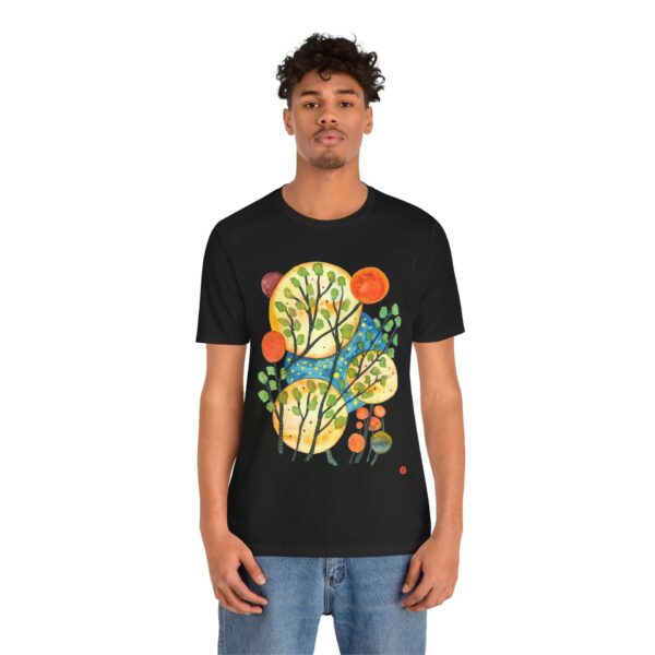 "Worlds" Print on Unisex Tee