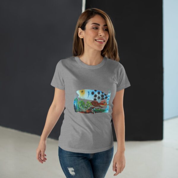 "The Garden Pond" Print on Woman's T-shirt