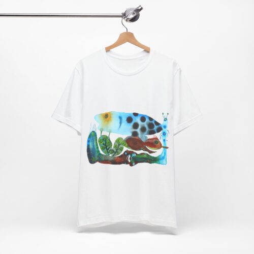 "The Pond in the Garden" Print on Unisex Tee