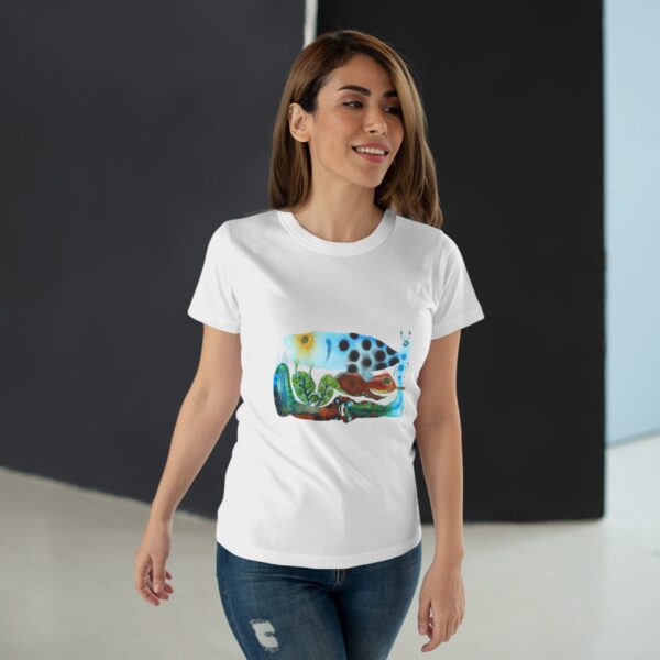 "The Garden Pond" Print on Woman's T-shirt