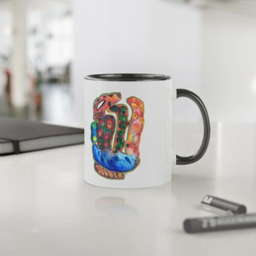 "A Thousand Eyes Looking In" Print on Coffee Mug