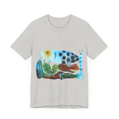 "The Pond in the Garden" Print on Unisex Tee