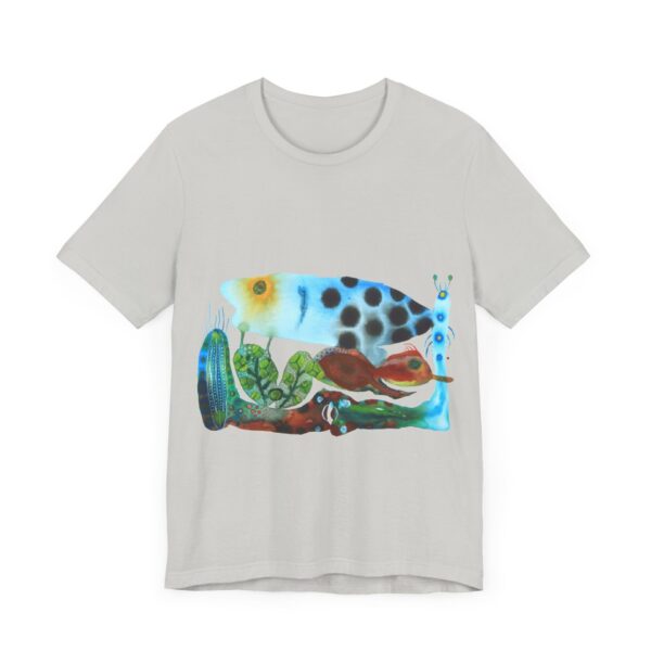 "The Pond in the Garden" Print on Unisex Tee