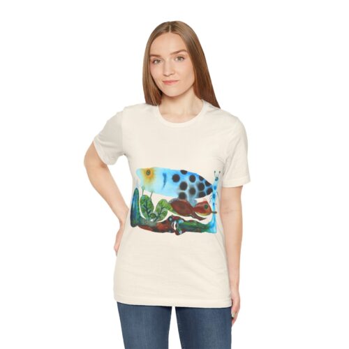 "The Pond in the Garden" Print on Unisex Tee