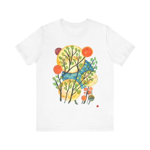 "Worlds" Print on Unisex Tee