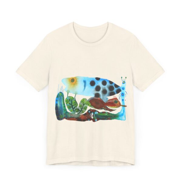 "The Pond in the Garden" Print on Unisex Tee