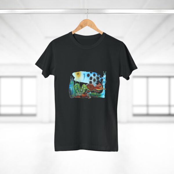 "The Garden Pond" Print on Woman's T-shirt