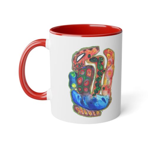 "A Thousand Eyes Looking In" Print on Coffee Mug