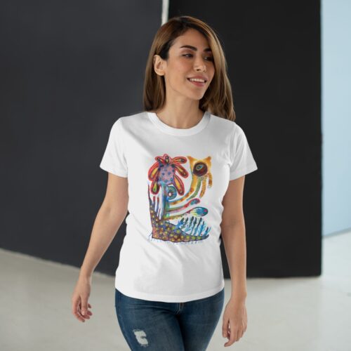 "Watchfulness" Print on T-Shirt for Women