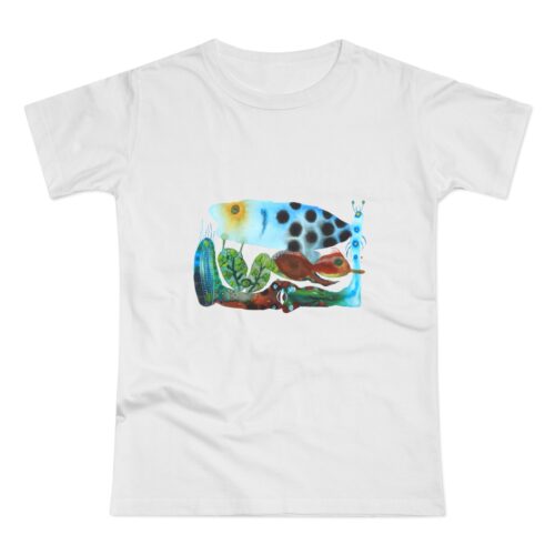 "The Garden Pond" Print on Woman's T-shirt