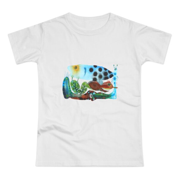 "The Garden Pond" Print on Woman's T-shirt