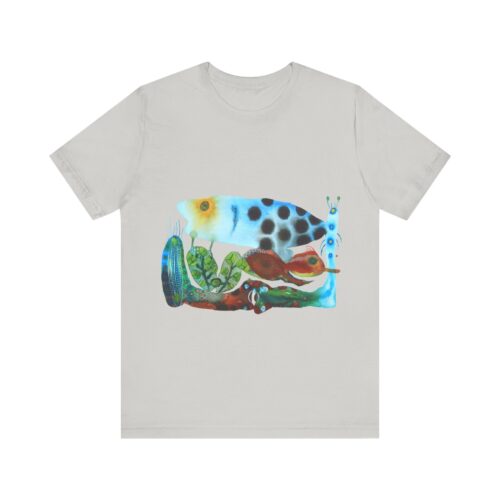 "The Pond in the Garden" Print on Unisex Tee