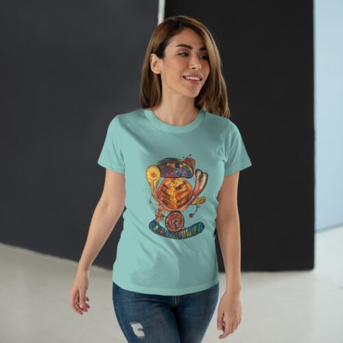 "Opening Up", Print on Women's T-shirt