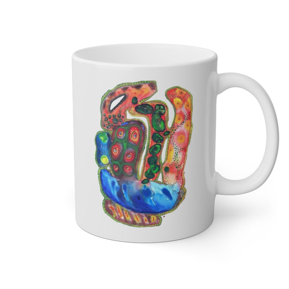 "A Thousand Eyes Looking In" Print on Coffee Mug