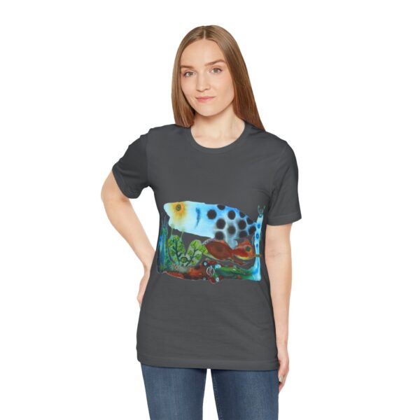 "The Pond in the Garden" Print on Unisex Tee