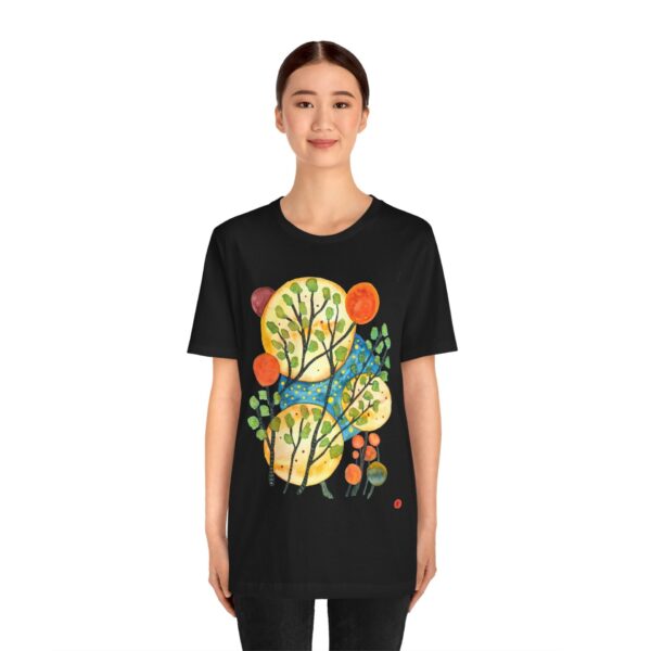 "Worlds" Print on Unisex Tee
