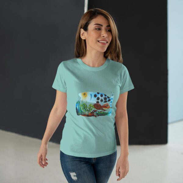 "The Garden Pond" Print on Woman's T-shirt