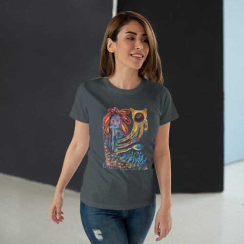 "Watchfulness" Print on T-Shirt for Women