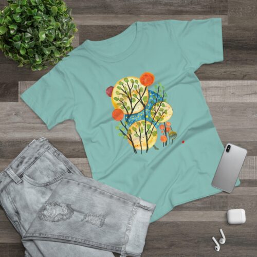 "Worlds" Print on Women's T-Shirt