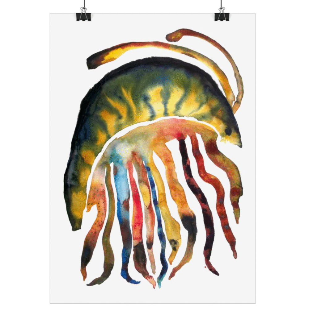 Original Watercolor Painting "Shrimp"