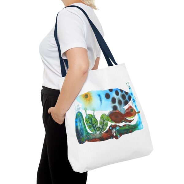 6894704219778909131_2048.jpeg "The Pond In The Garden" Canvas Bag