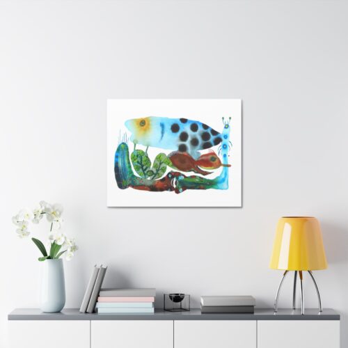 "The Pond in the Garden" Canvas