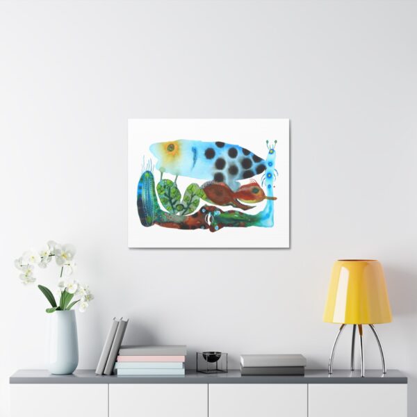 "The Pond in the Garden" Canvas